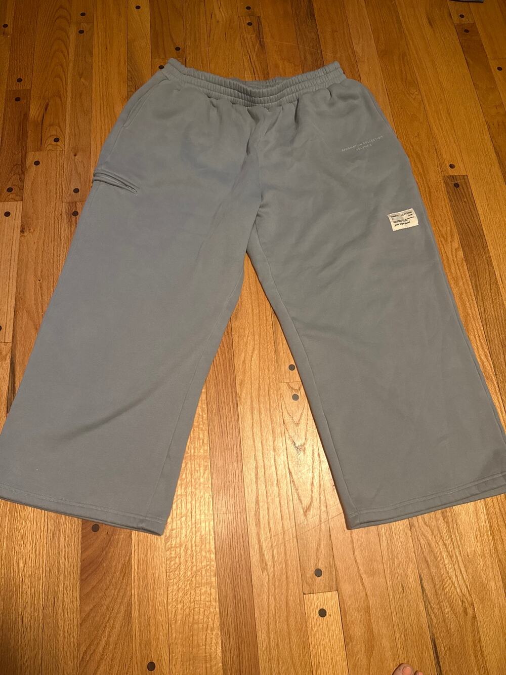 Comfrt Affirmation Collection Vol 9 Gray Wide Leg Sweatpants Unisex 2XL